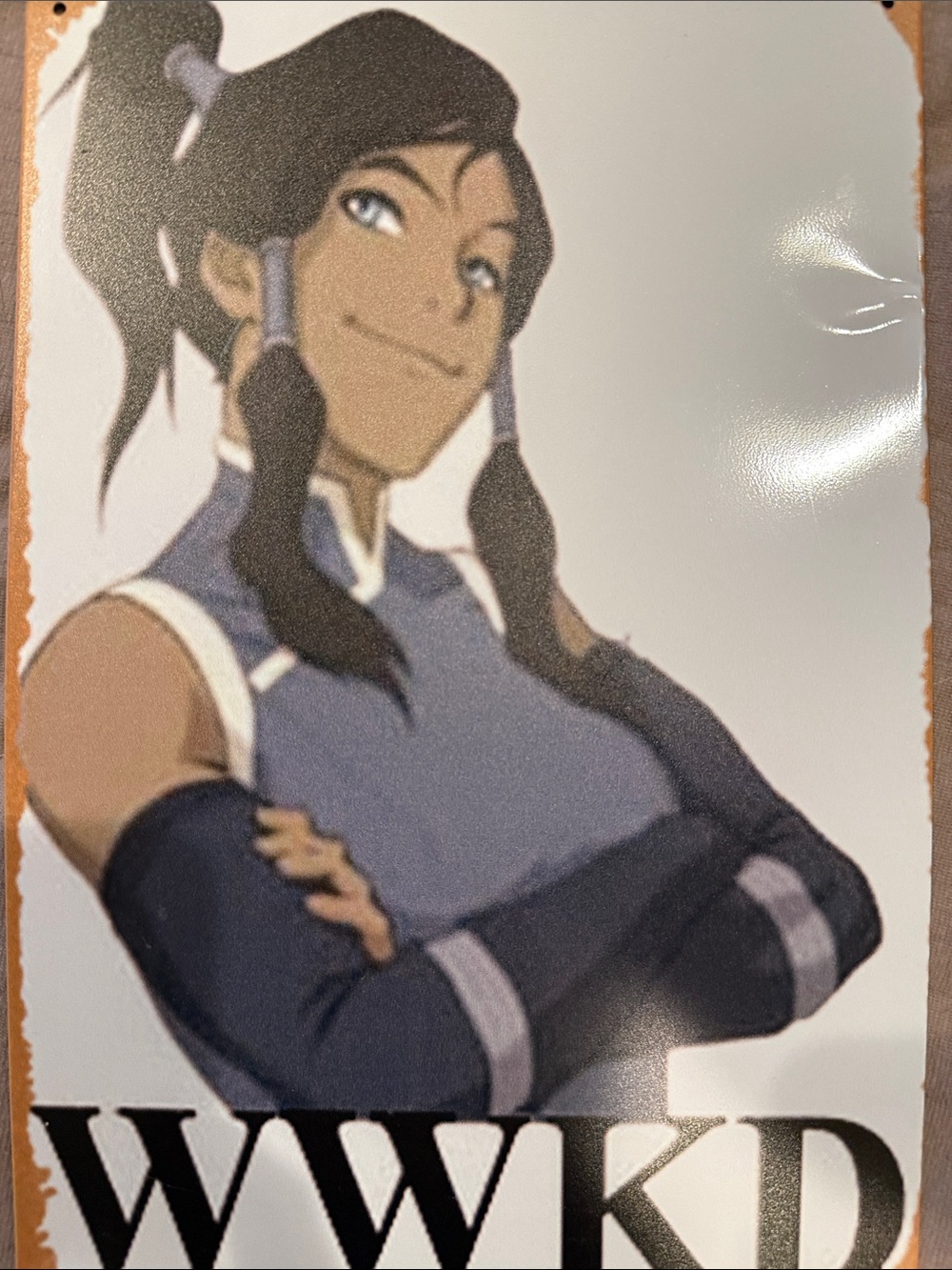 Avatar-Inspired Korra Pose Poster in Blue - Unbranded